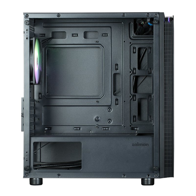 Zalman T4 Plus micro-ATX Gehäuse Tempered Glass Panoramic View - Black