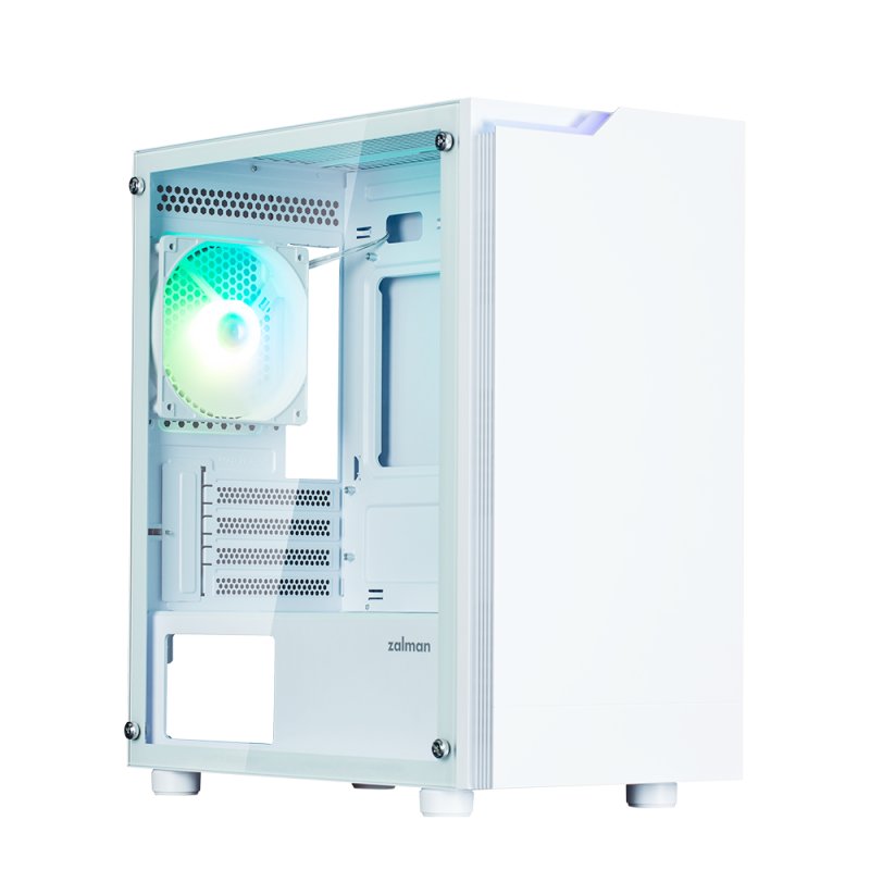 Boitier Moyen Tour ATX Zalman T4 Plus avec panneau vitré (Blanc)