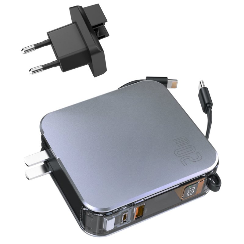 4smarts 541287 mobile device charger Laptop, Smartphone, Smartwatch, Tablet, Universal Silver DC Fast charging Indoor