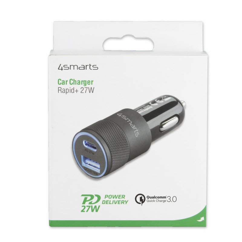 4smarts 464448 chargeur d'appareils mobiles Universel Noir Allume-cigare Auto