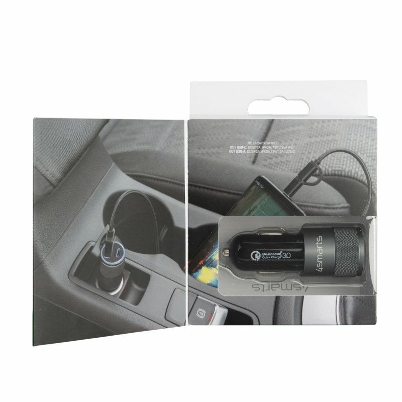 4smarts 464448 mobile device charger Universal Black Cigar lighter Auto