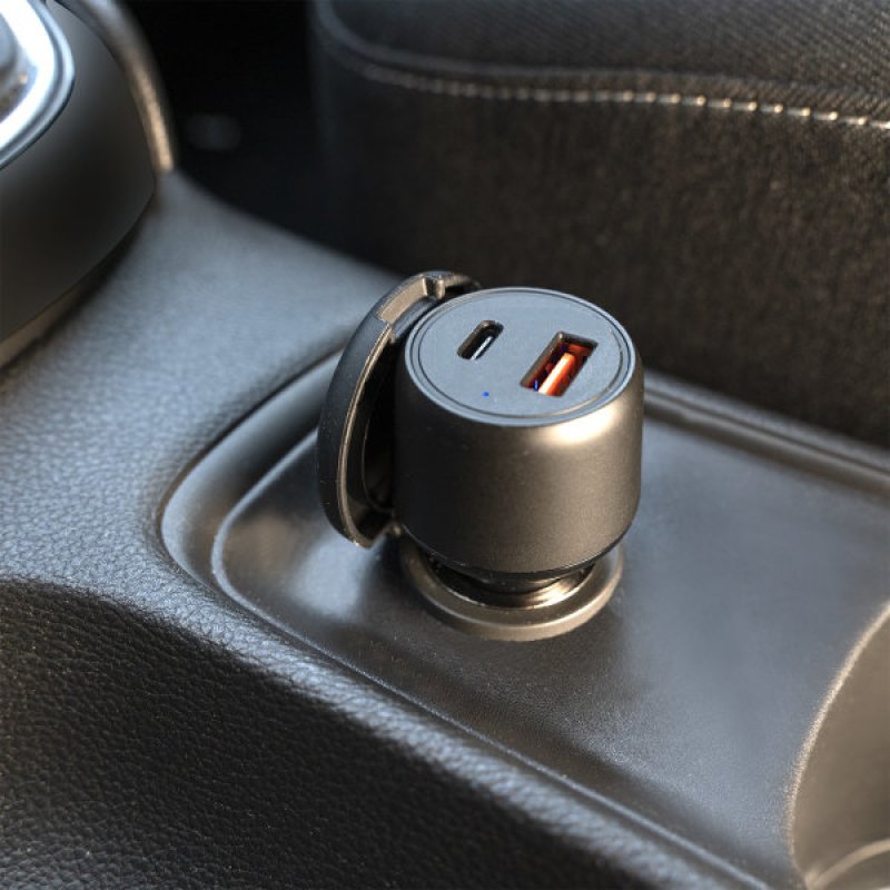 4smarts VoltRoad Ultimate Ordinateur portable, Smartphone, Tablette Noir Allume-cigare Charge rapide Auto