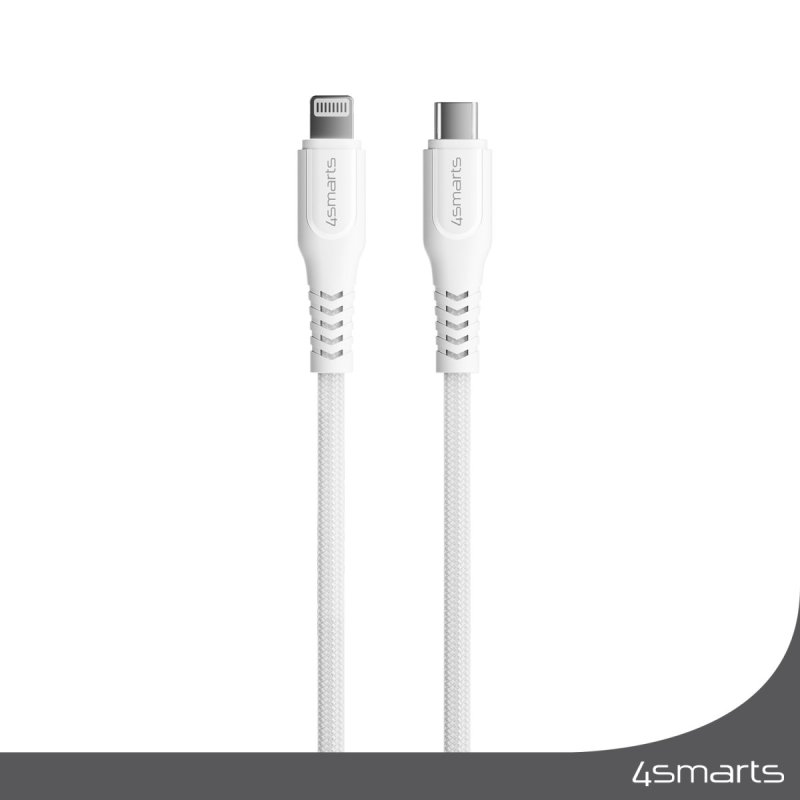 4smarts 465592 lightning cable 1.5 m Silver, White