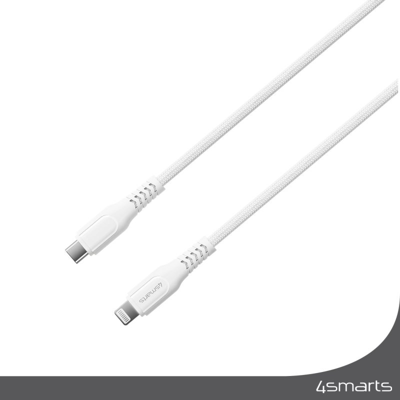 4smarts USB-C auf Lightning Kabel RapidCord PD 30W 1.5m wei
