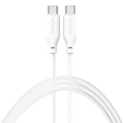 4smarts USB-C / USB-C Silikon-Kabel High Flex 60W 1.5m Wei
