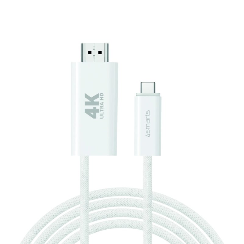 4smarts USB-C auf HDMI Kabel PD 2m. wei