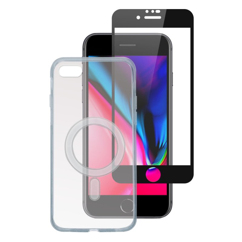 4smarts 496254 mobile phone case 11.9 cm (4.7") Cover Black, Transparent