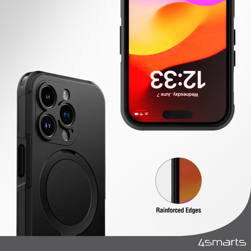 4smarts Defend Case mobile phone case 17 cm (6.7") Shell case Black