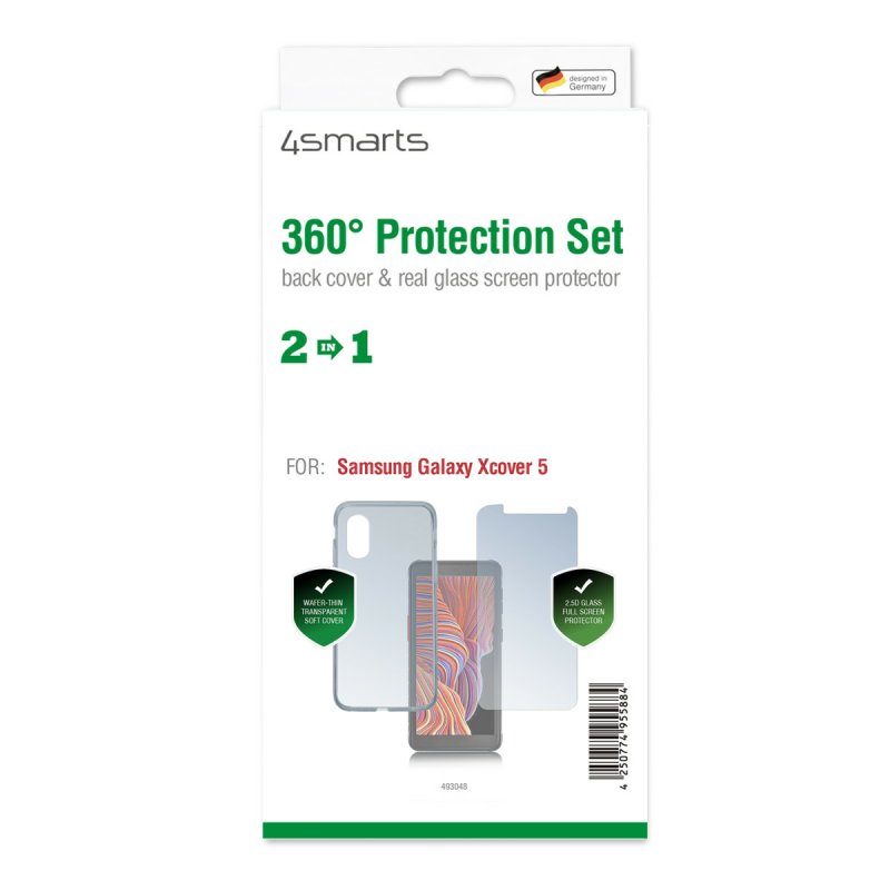 4smarts 360 Protection Set fr Galaxy Xcover 5. transparent