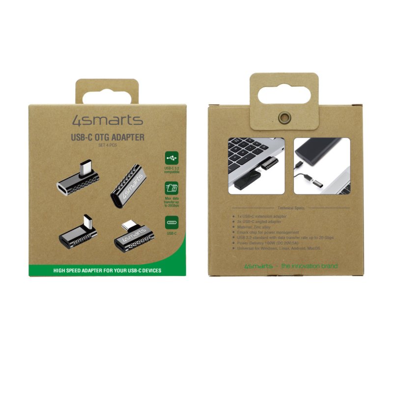 4smarts USB-C OTG Adapter Set 4 Stk.