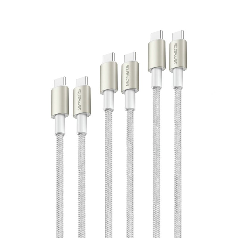 4smarts 540621 USB cable USB 2.0 USB C Silver, White