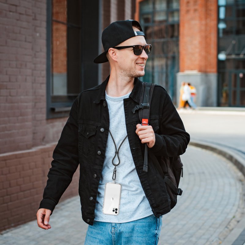 4smarts USB-C Handykette Necklace PhonoLace. schwarz