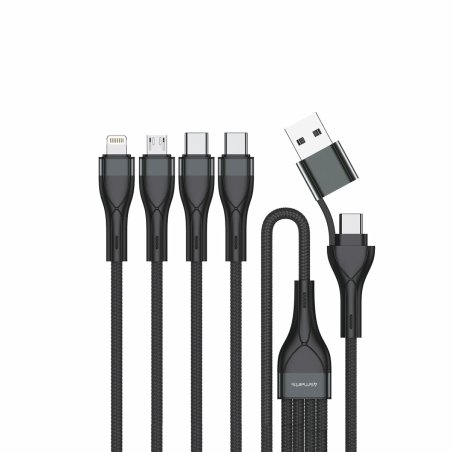 4smarts 541023 câble USB 1,2 m USB A/USB C USB C/Micro USB-A/Lightning Noir
