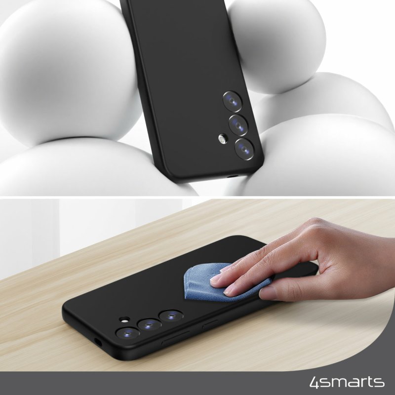 4smarts Silicone Case Cupertino f. Samsung Galaxy A55 schwarz