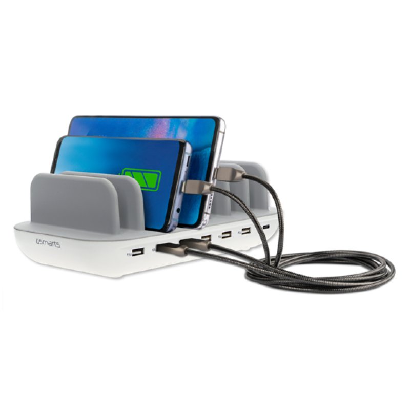 4smarts 462310 chargeur d'appareils mobiles Smartphone, Tablette Gris USB