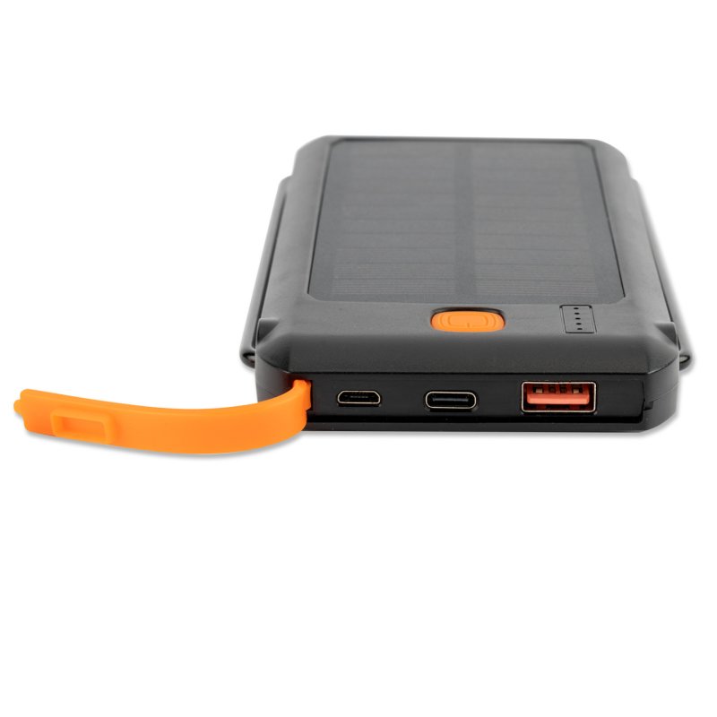 4smarts Solar Powerbank TitanPack Flex 10000mAh. Stand. Lampe