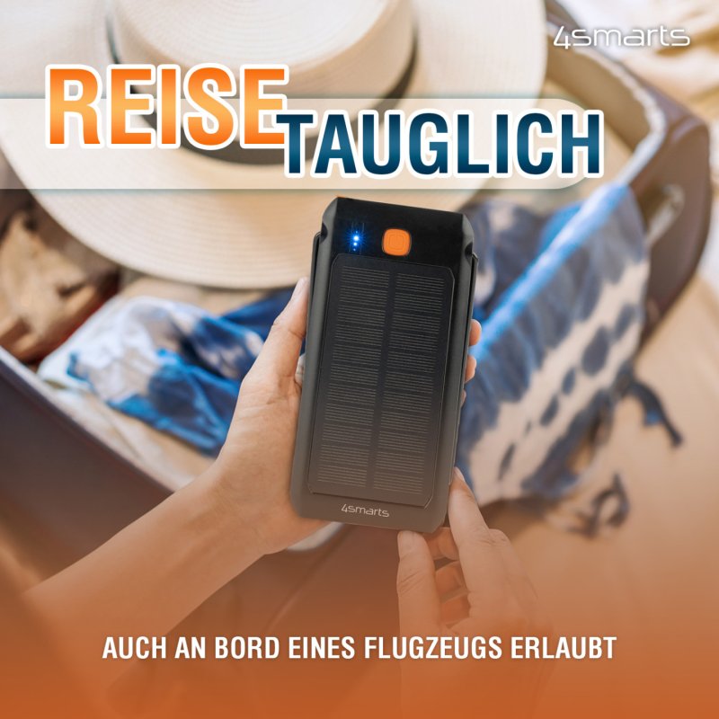 4smarts TitanPack Flex Lithium Polymère (LiPo) 10000 mAh Noir, Orange