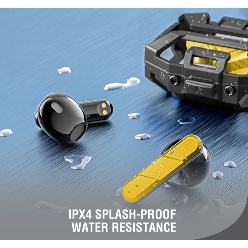 4smarts 540288 écouteur/casque Avec fil Ecouteurs Jouer Bluetooth Jaune