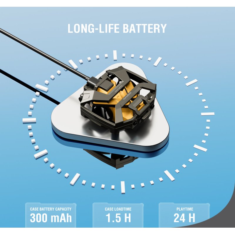 4smarts 540288 écouteur/casque Avec fil Ecouteurs Jouer Bluetooth Jaune