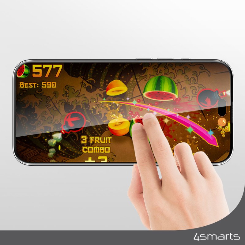 4smarts Second Glass Privacy mit Montagerahmen iPhone 15 Plus