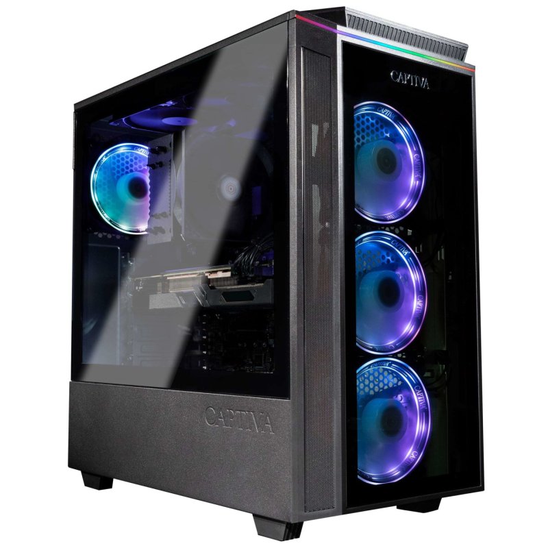 Captiva PC Highend Gaming I90-008 Intel Core i7-14700KF, 64GB DDR5 RAM, 2TB M.2 SSD, Nvidia Geforce RTX 5070 (12GB