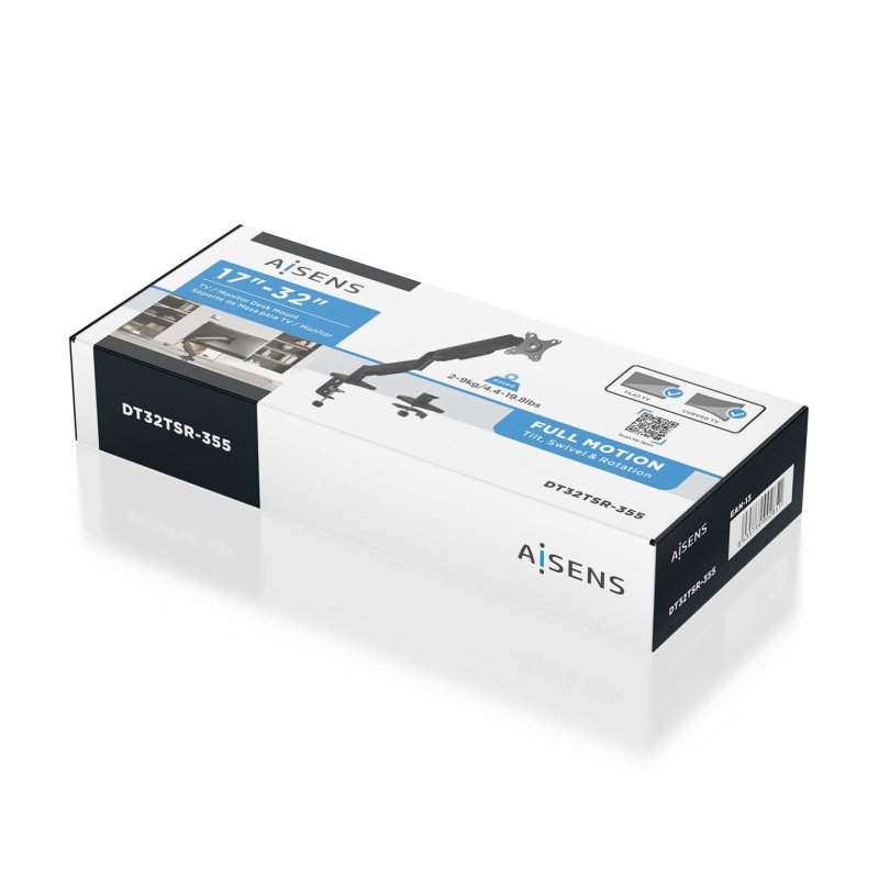 SOPORTE AISENS MESA ECO CONTRAPESO MONITOR 9KG 3 PIV 1 BRAZO) 17"-32"