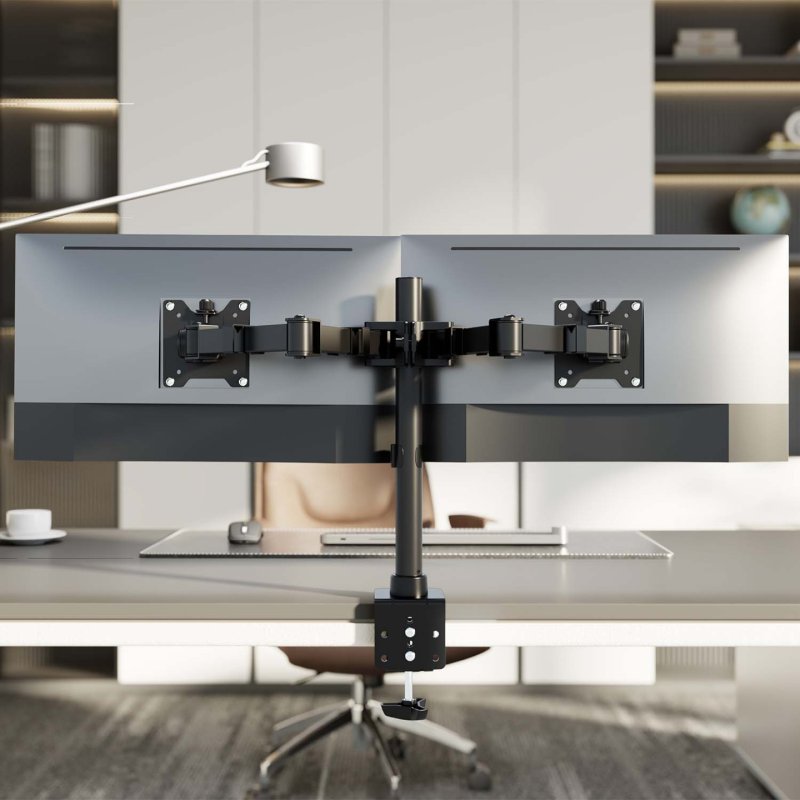 SOPORTE AISENS MESA ECO GIRA E INCLINA MONI 20KG (3 PIV 2 BRAZOS) 17"-35"