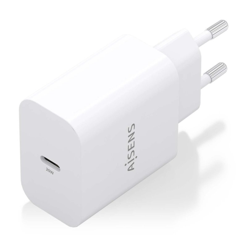 CARGADOR AISENS GAN 20W 1XUSB-C PD3.0 BLANCO