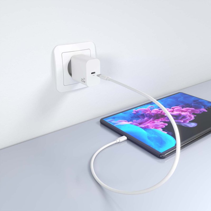 CARGADOR AISENS GAN 20W 1XUSB-C PD3.0 BLANCO