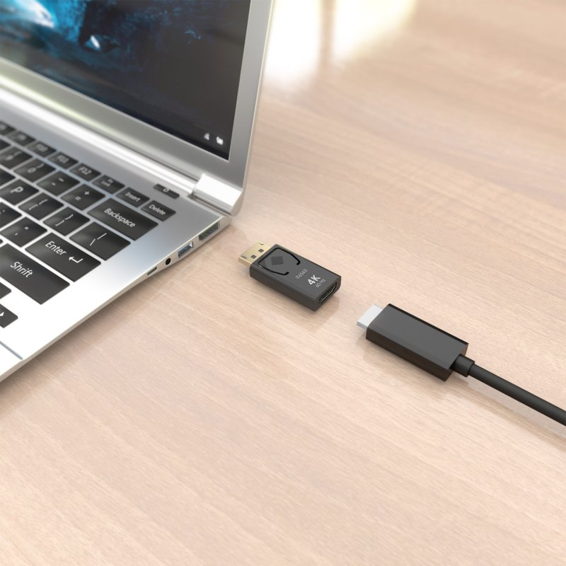 AISENS A125-0908 câble vidéo et adaptateur DisplayPort HDMI Noir