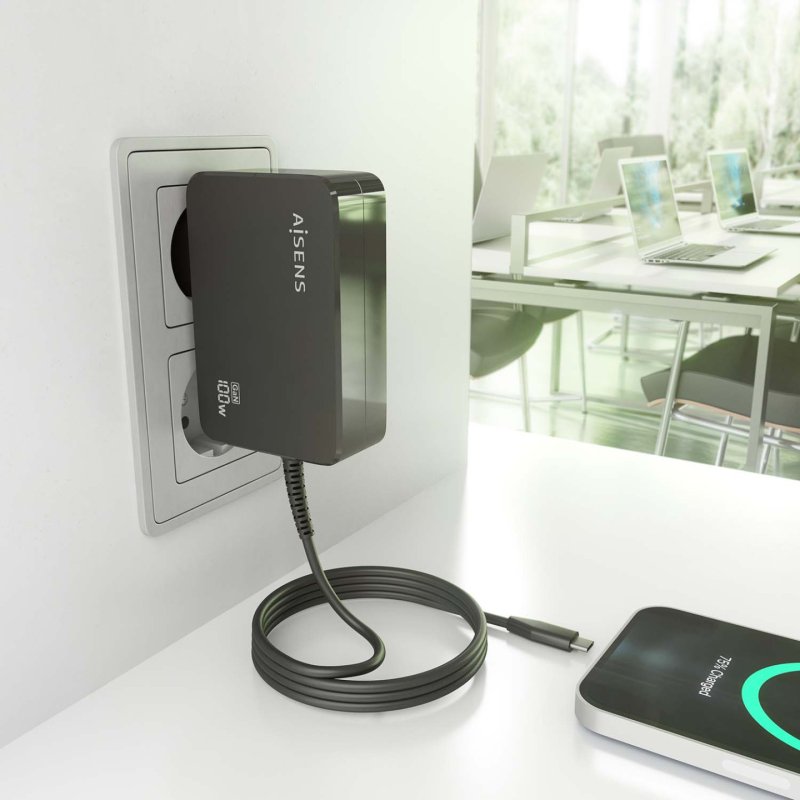 AISENS ASCH-1PD100WL50-BK mobile device charger Digital camera, GPS, Mobile phone, Laptop, Smartphone, Tablet,