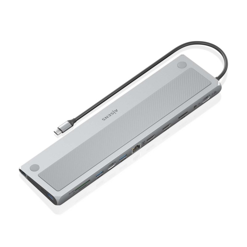 AISENS ASUC-12P020-GR station d'accueil Avec fil USB 3.2 Gen 1 (3.1 Gen 1) Type-C Gris