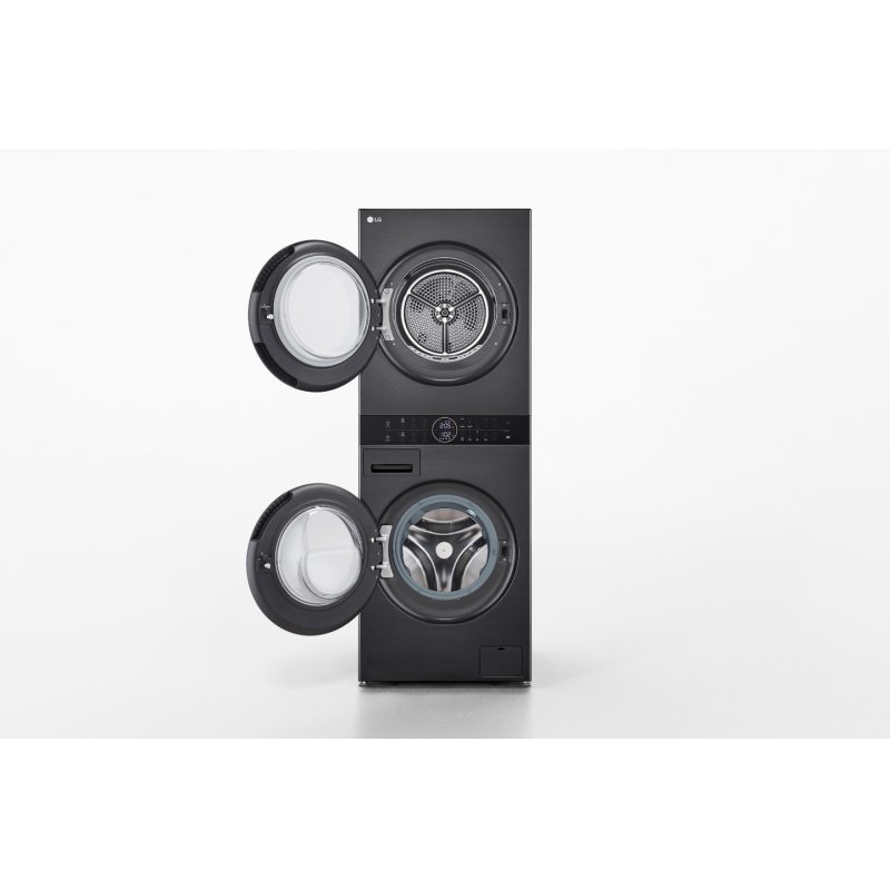 LG WT1210BBF washer dryer Freestanding Front-load Black A