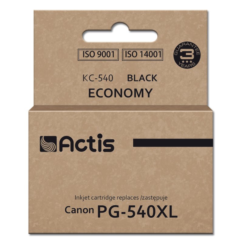 Actis KC-540 encre pour imprimante Canon (remplacement Canon PG-540XL) Suprême, 22 ml, noir