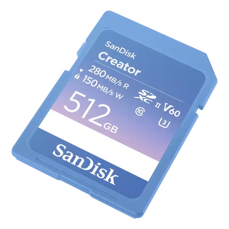 SanDisk Creator 512 GB SDXC UHS-II Class 10
