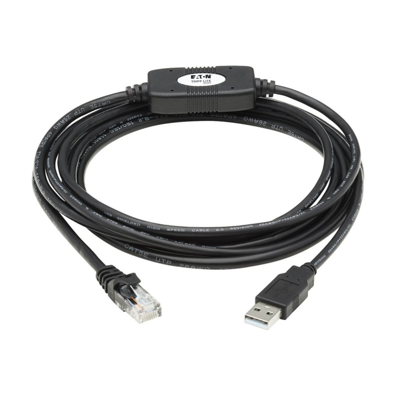 Tripp Lite U009-010-RJ45-X USB-A to RJ45 Rollover Console Cable (M/M) - Cisco Compatible, 250 Kbps, 10 ft. (3.05 m),