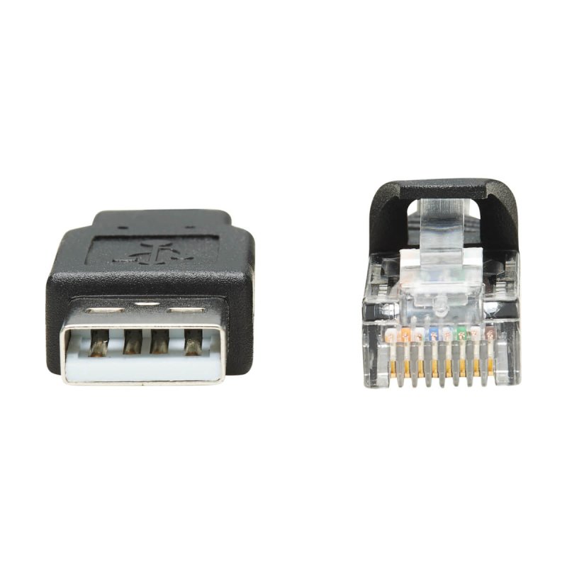 Tripp Lite U009-010-RJ45-X USB-A to RJ45 Rollover Console Cable (M/M) - Cisco Compatible, 250 Kbps, 10 ft. (3.05 m),