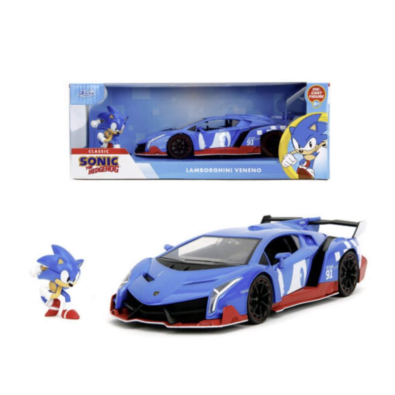 SONIC - Sonic & Lamborghini Veneno - 1:24