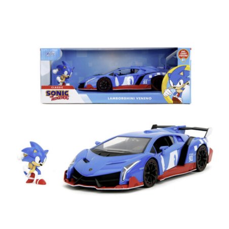 SONIC - Sonic & Lamborghini Veneno - 1:24