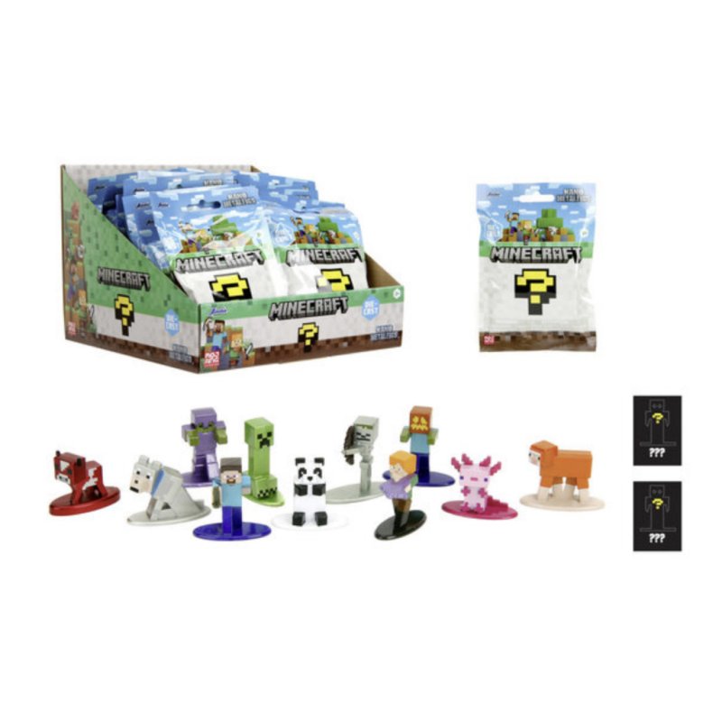 MINECRAFT - Display Figurines Nano Mystery - 13 Assortiments - 24pc