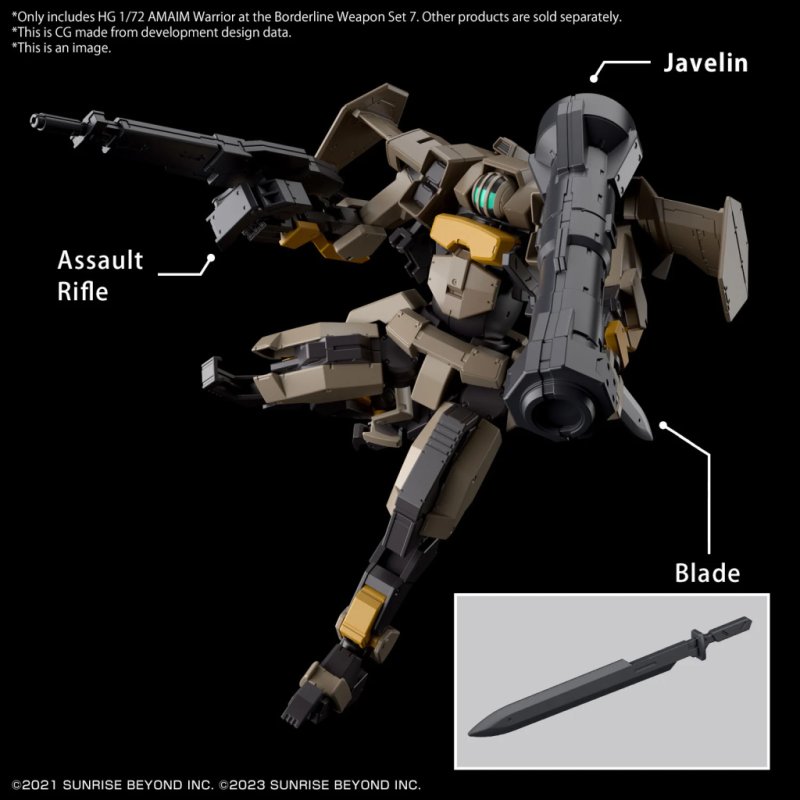 AMAIM - HG 1/72 AMAIM Weapon Set 7 - Model Kit