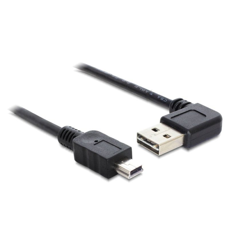 DeLOCK 85175 USB cable USB 2.0 0.5 m USB A Mini-USB B Black
