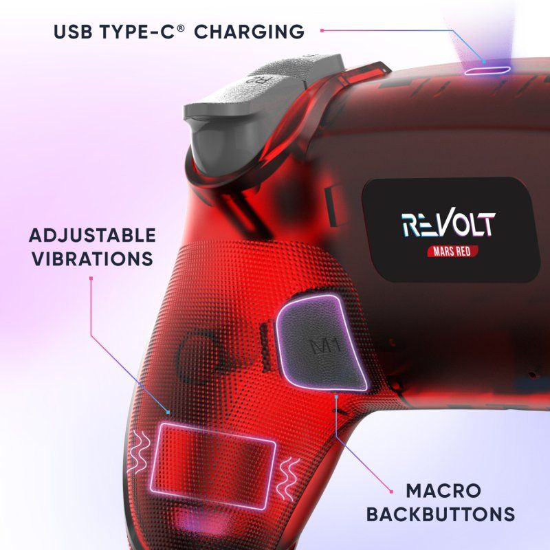Oniverse Wireless Revolt Bluetooth Controller - Mars Red