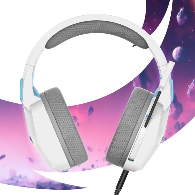 Oniverse Nebula Headset Wired Head-band Gaming USB Type-A White
