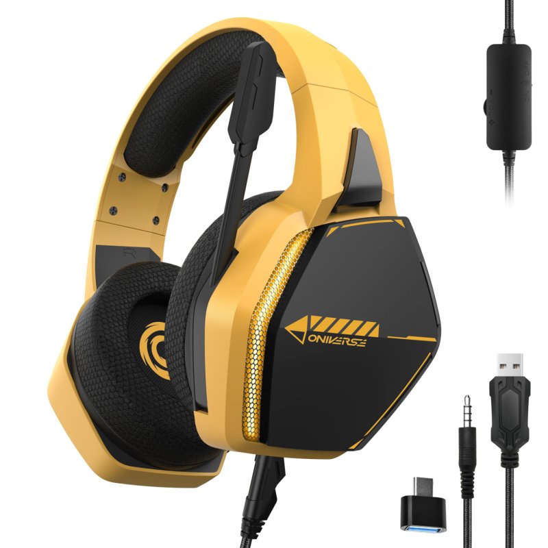Oniverse Casque Filaire LED Nebula SolarFire Yellow