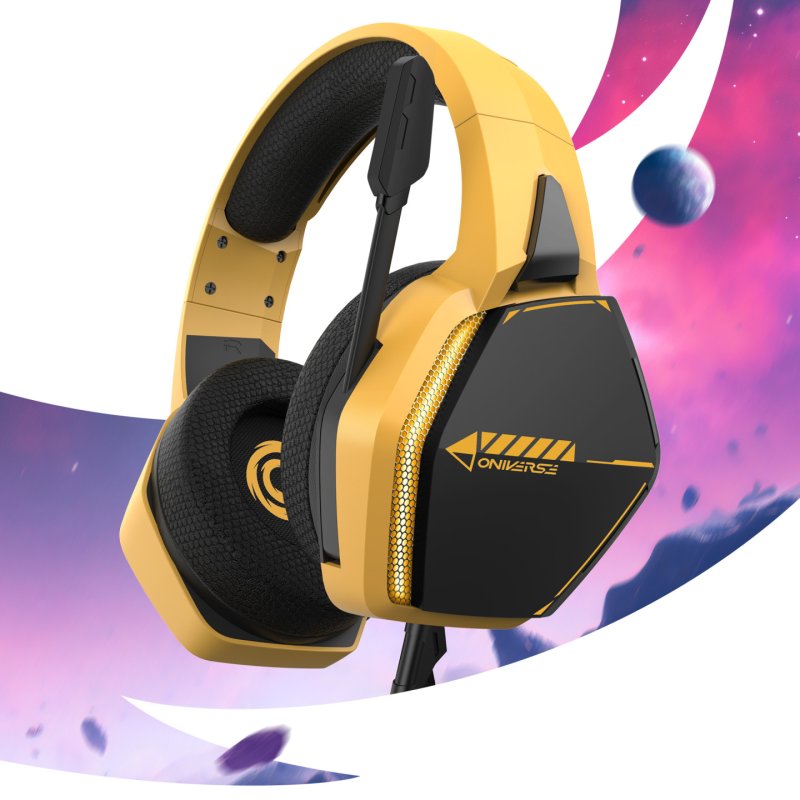 Oniverse Casque Filaire LED Nebula SolarFire Yellow