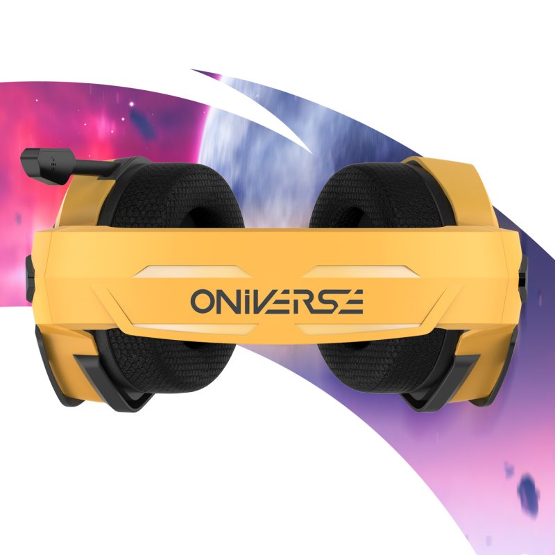 Oniverse Nebula Headset Wired Head-band Gaming USB Type-A Black, Yellow