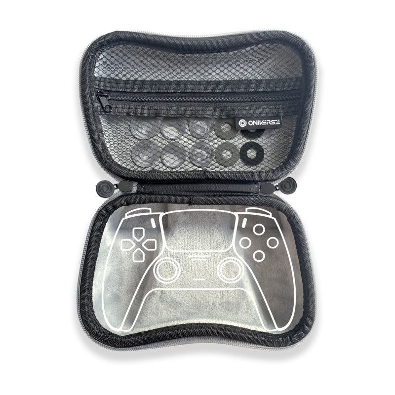 Oniverse Controller Case With 10 Accessories 4 Rings 6 Silicon Cap - Grey