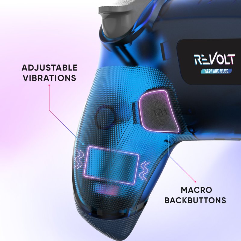 Oniverse Revolt Blue Bluetooth Gamepad Analogue / Digital PC, PlayStation 4