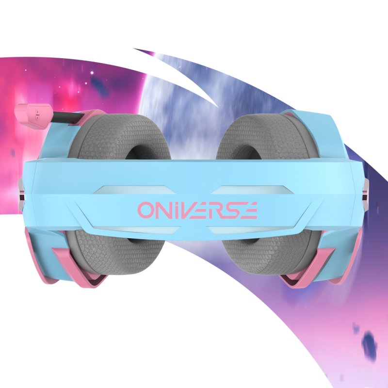 Oniverse Nebula Casque Avec fil Arceau Jouer USB Type-A Cyan, Rose